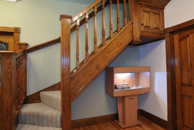 oak stairs with square spindles loft conversion leeds 